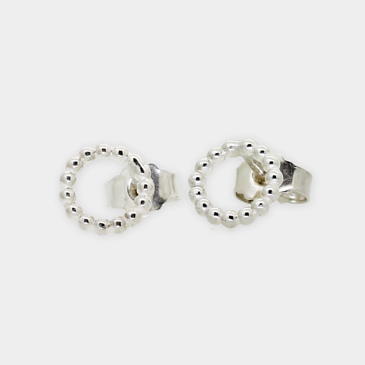 Silber Ohrstecker Kugelkringel