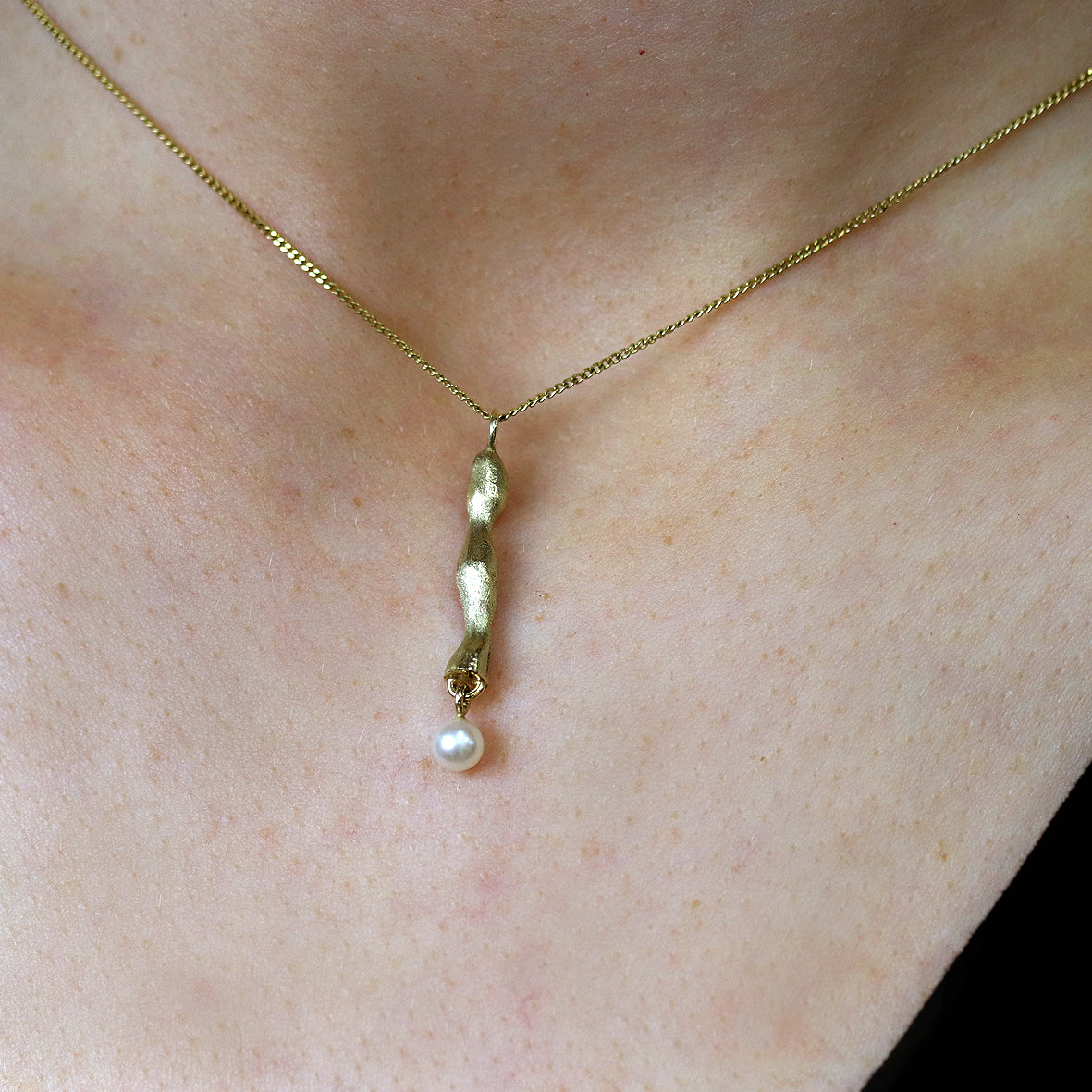 Anhänger organisch mit Perle