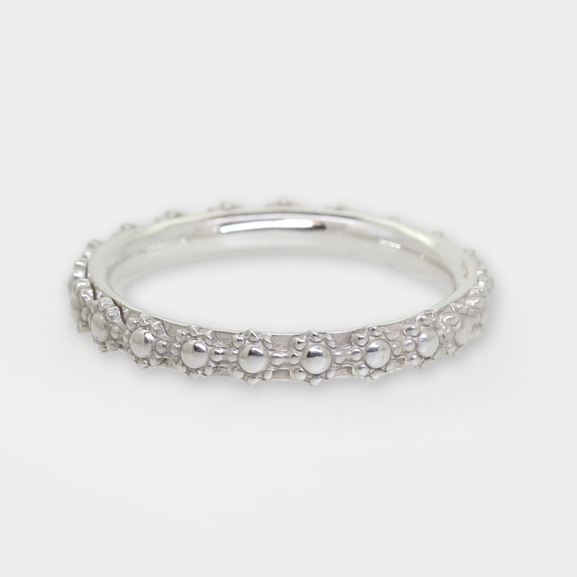 "Blümchenring" Silber