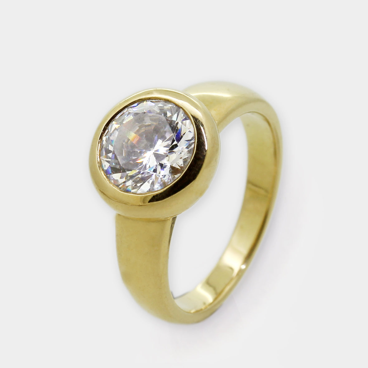 Verlaufsring mit Zirkonia in 1Karäter Größe