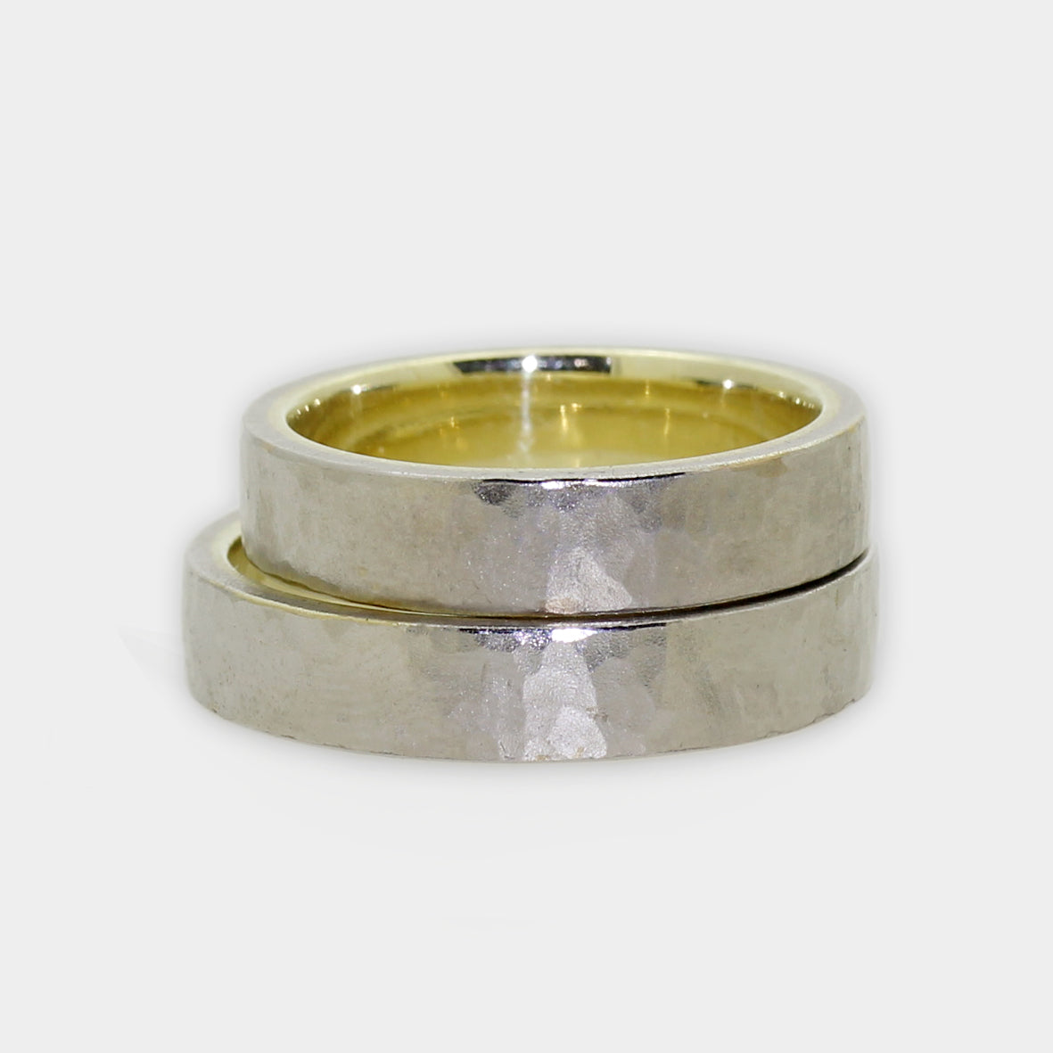 Trauringe Platin und Gelbgold