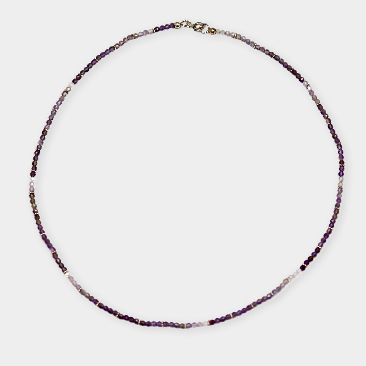 Amethystkette mit Perlen