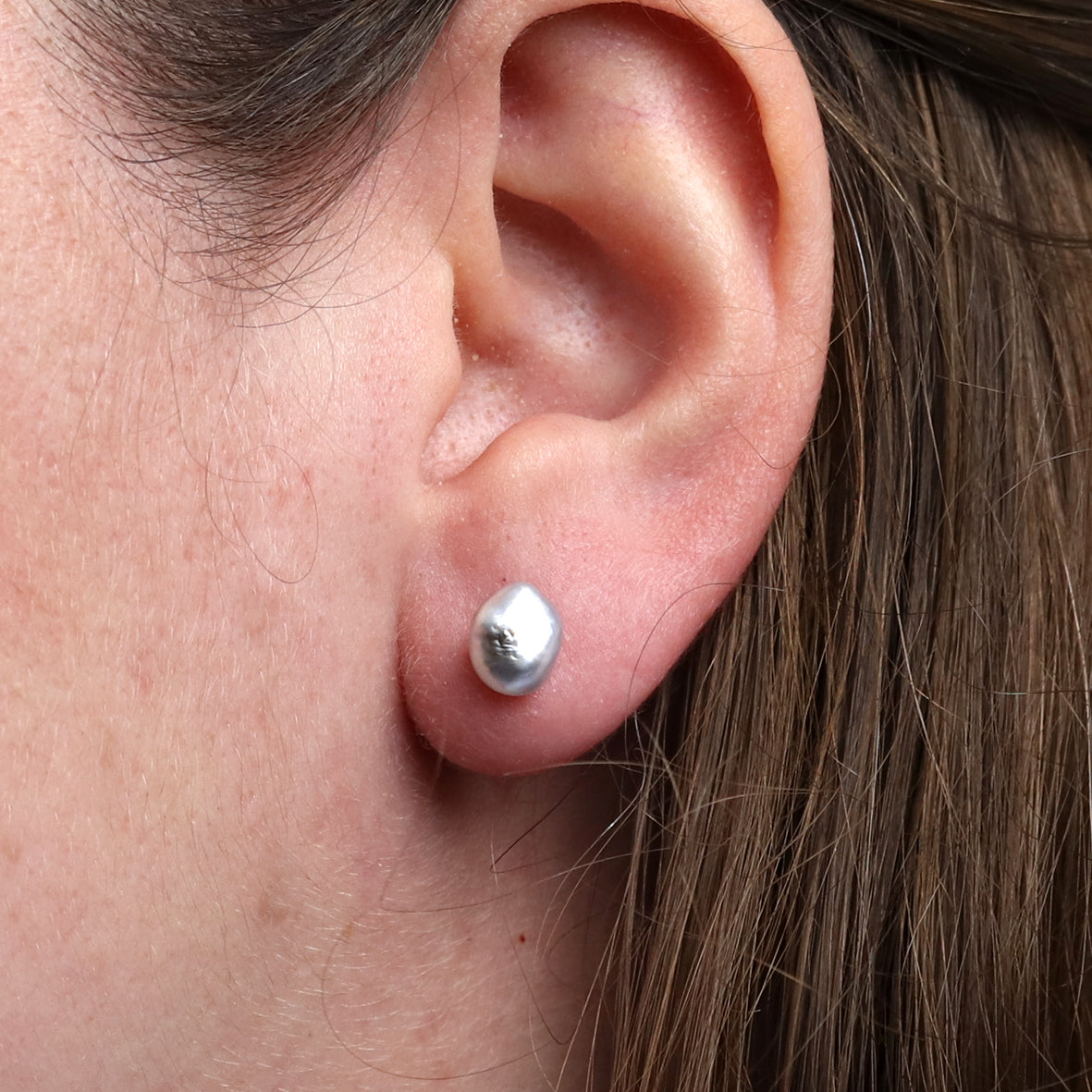 Ohrstecker Barock Perle