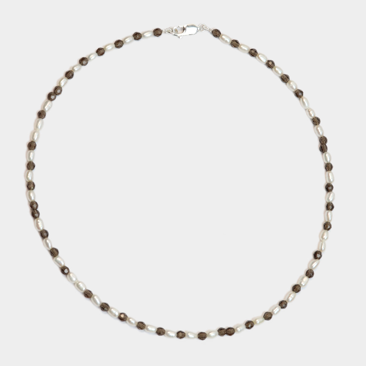 Perlenkette mit Rauchquarz