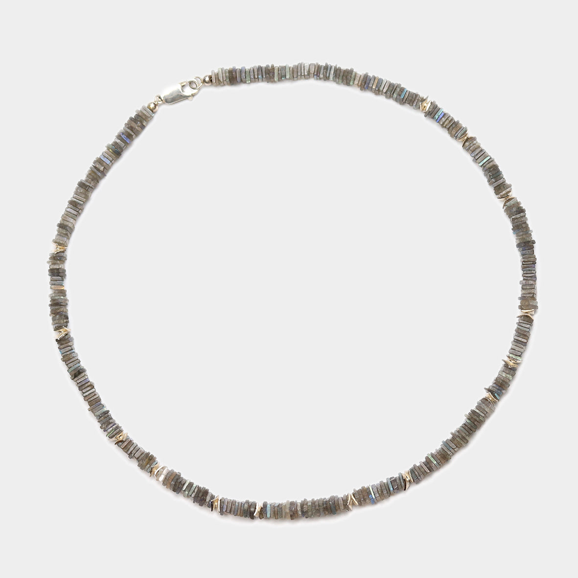 Labradoritkette Scheiben