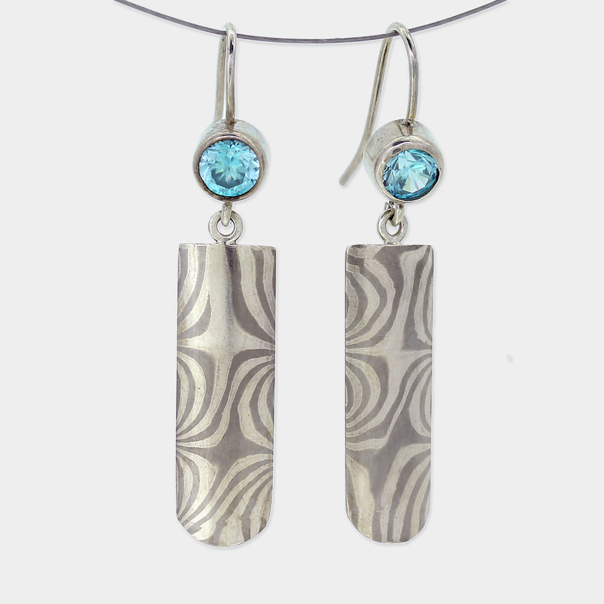 Mokume Gane Ohrhänger Sterne
