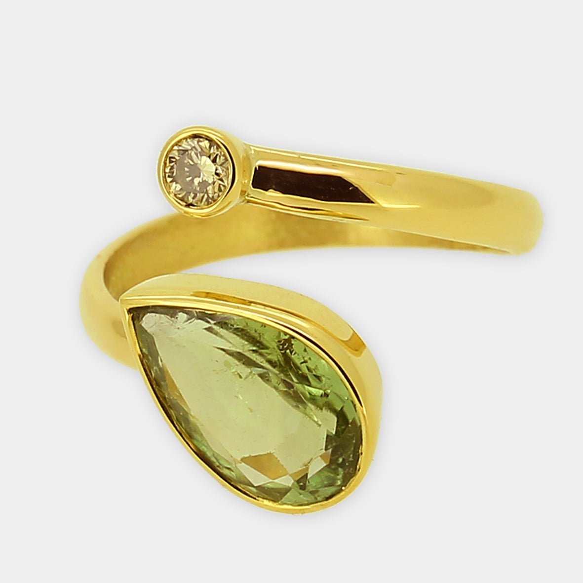 offner Turmalin Tropfen Ring