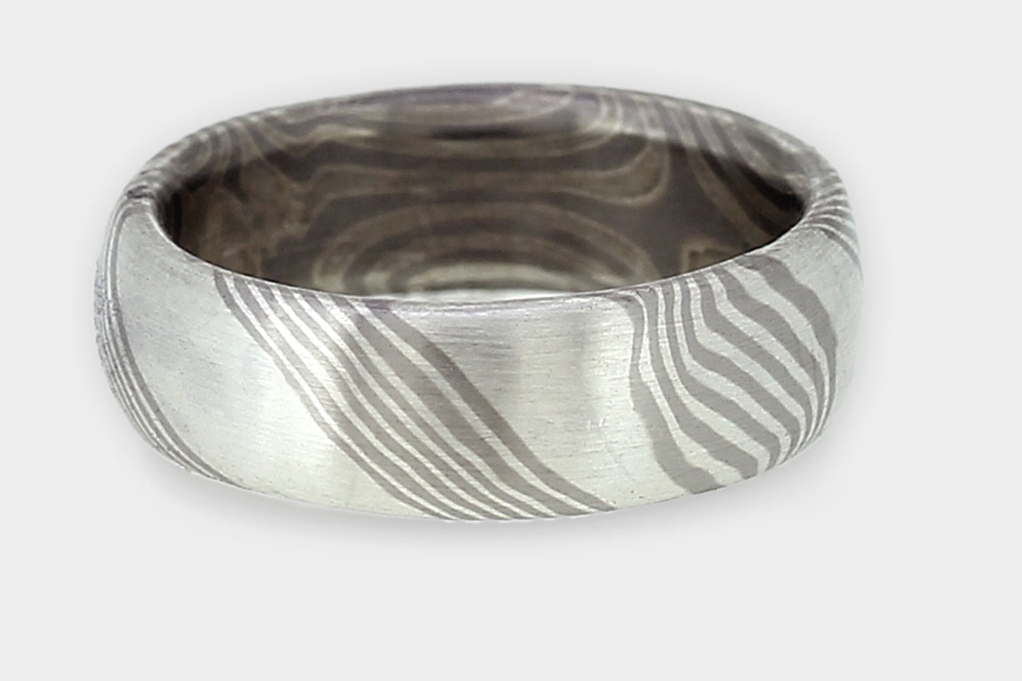 Mokume Gane Ring Diagonale Linien