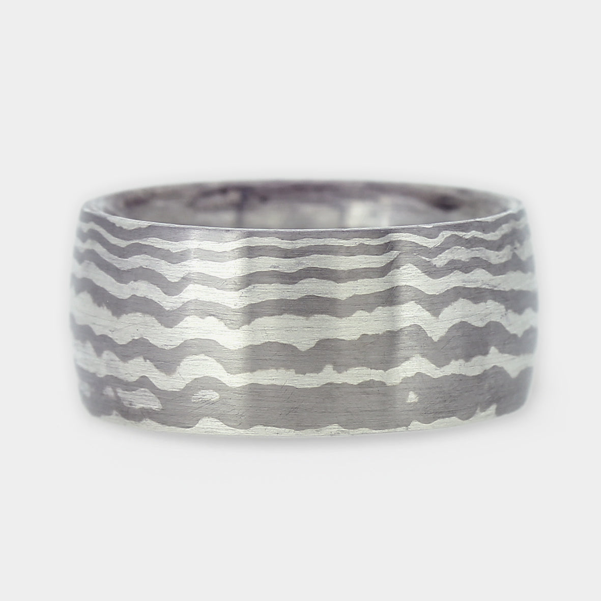 Mokume Gane Ring Linien