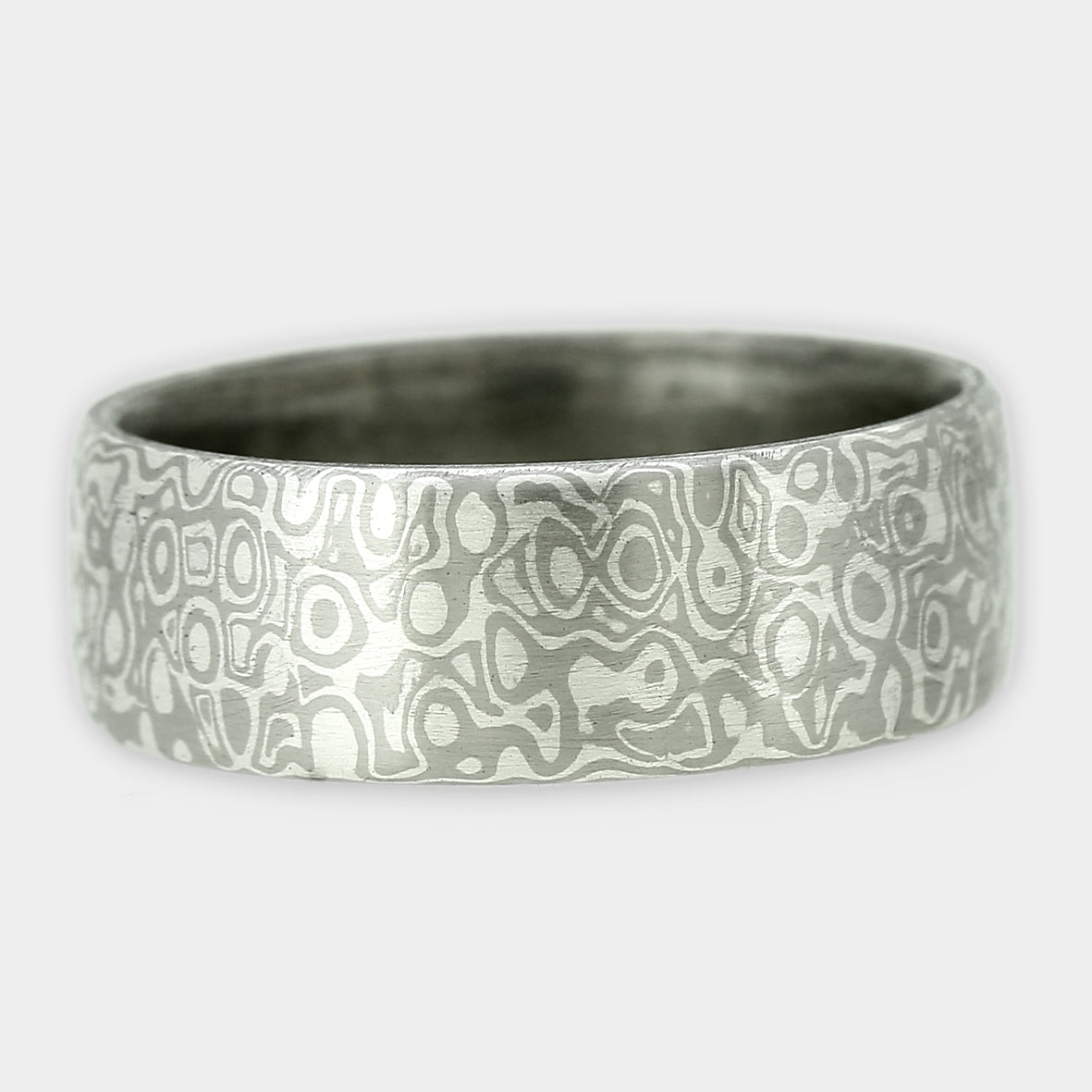 Mokume Gane Ring Holzaugenmuster