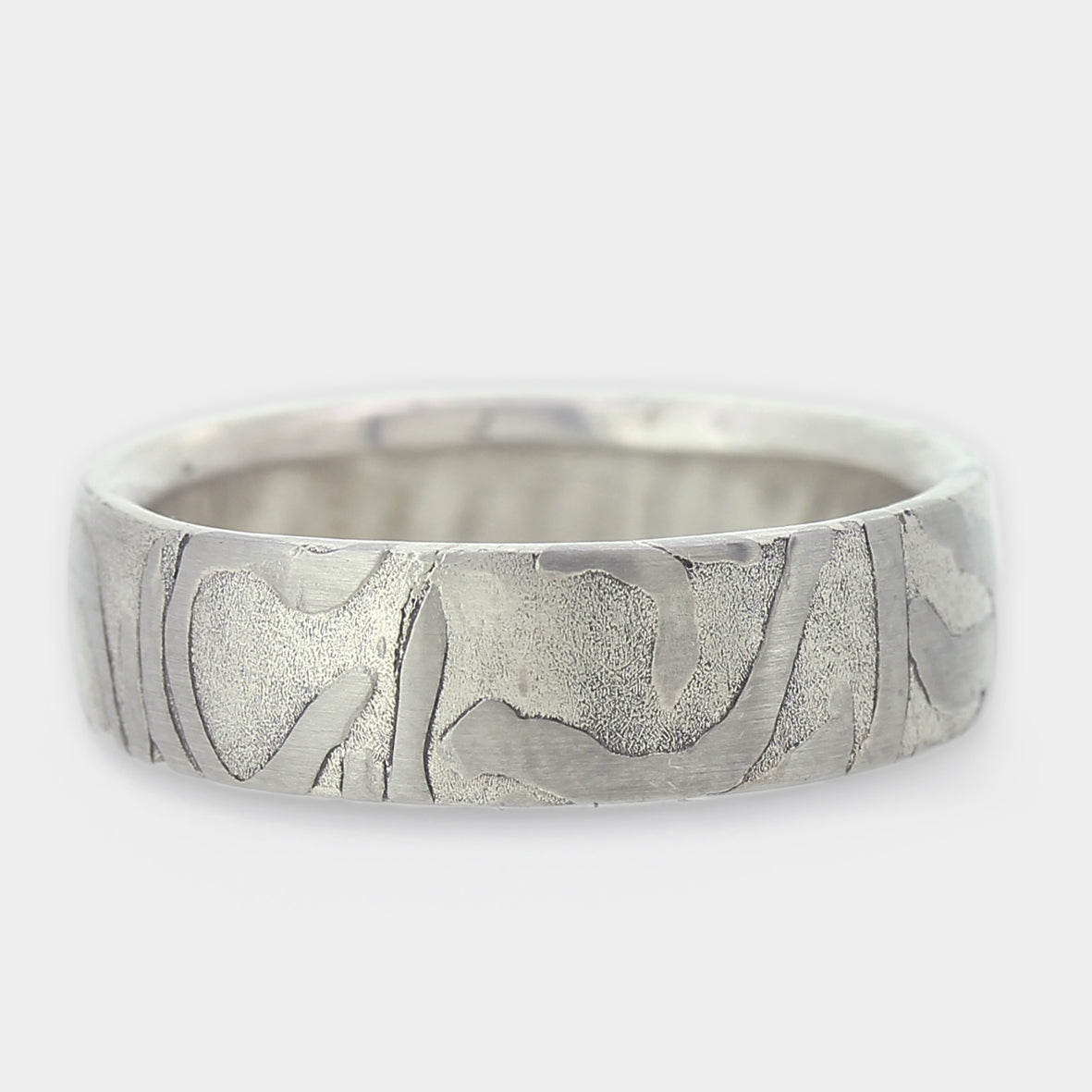 Mokume Gane Wabi Sabi Muster geätzt