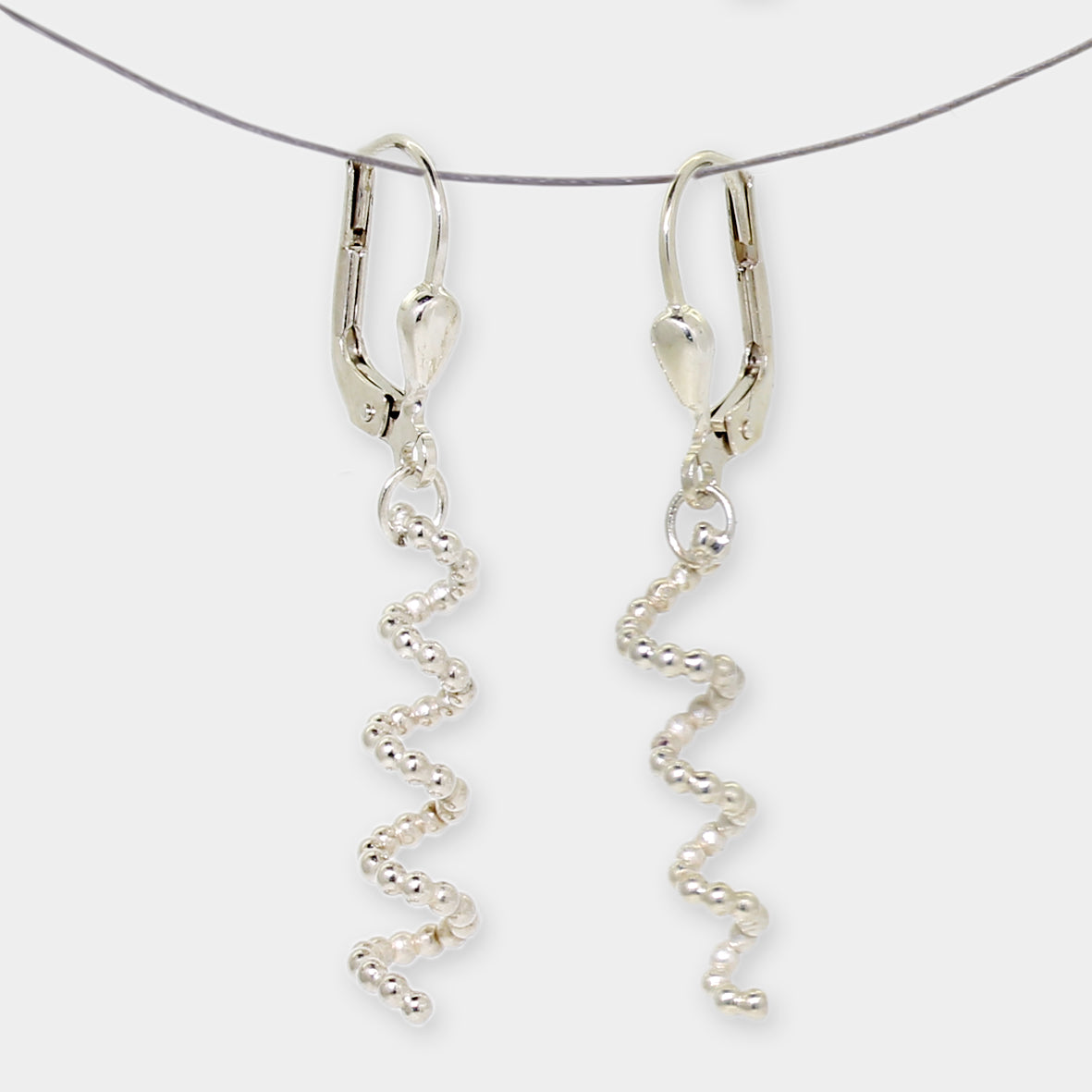 Silber Ohrhänger Spiralen