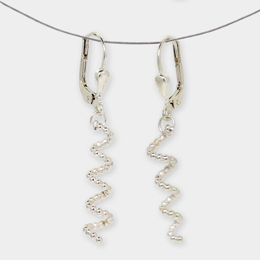 Silber Ohrhänger Spiralen