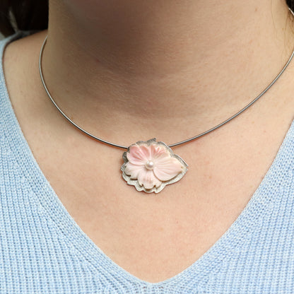 Blütenanhänger Koralle