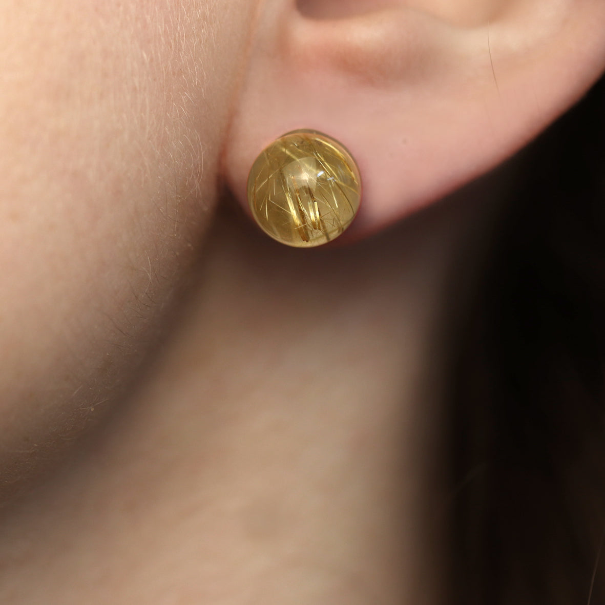 Rutilquarz Ohrstecker