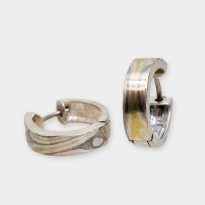 Creolen mit Mokume Gane