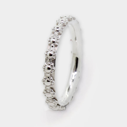 "Blümchenring" Silber