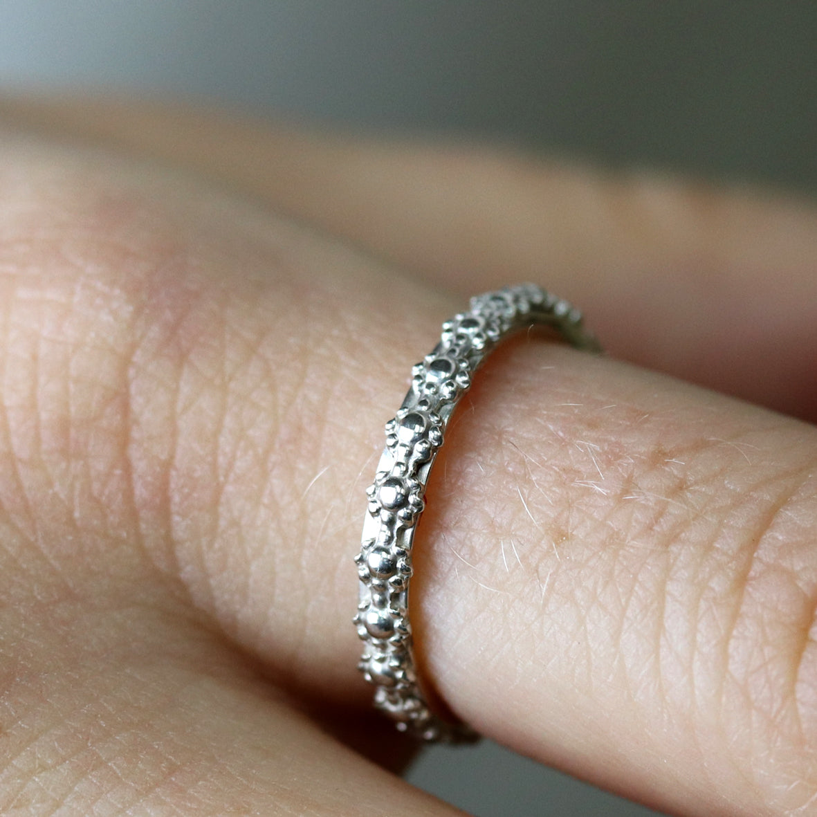 "Blümchenring" Silber