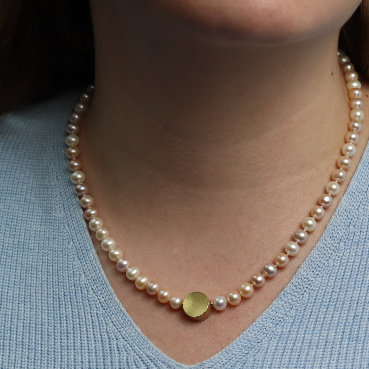 Perlenkette mit Wechselschließe