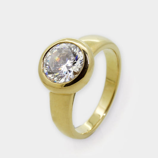 Verlaufsring mit Zirkonia in 1Karäter Größe