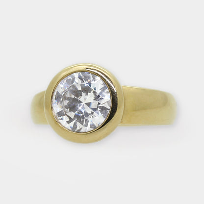 Verlaufsring mit Zirkonia in 1Karäter Größe