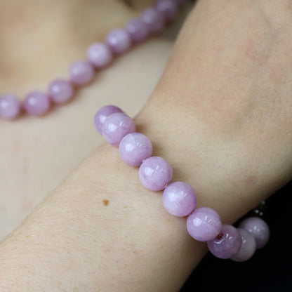 Armband mit Kunzit Kugeln
