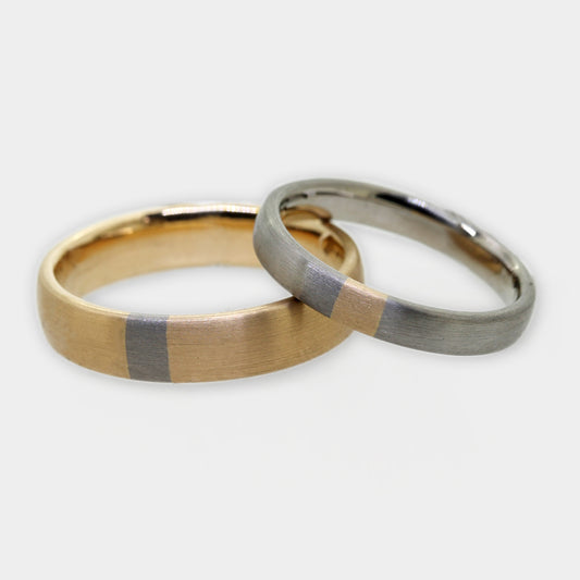 Trauringe Palladium-Rosegold
