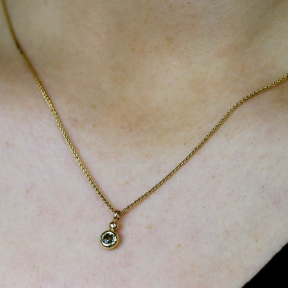 Anhänger mit grünem Turmalin