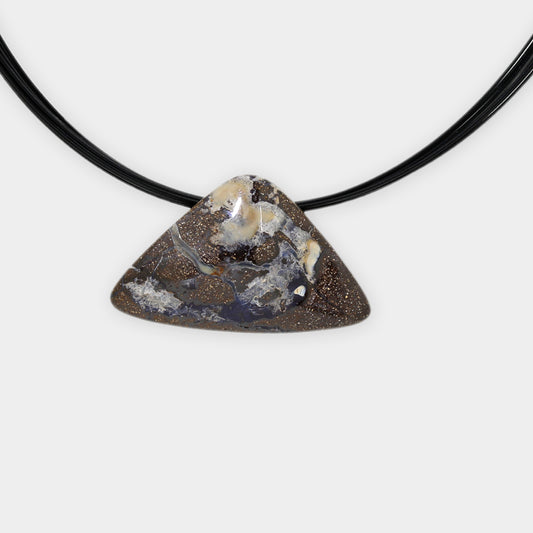 Anhänger Boulder Opal durchbohrt