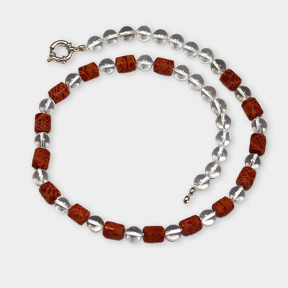 Korallenkette mit Bergkristall