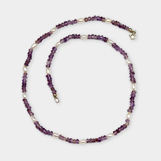 Amethys- Perlenkette