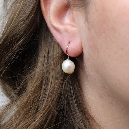 Perlohrhänger Silber