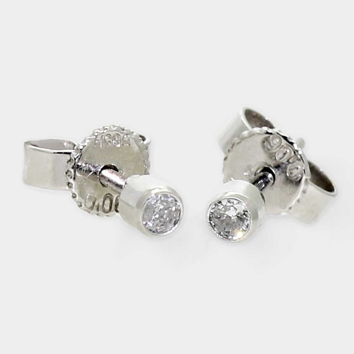 Weißgold Brillantstecker