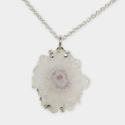 Anhänger Kristallscheibe Blume