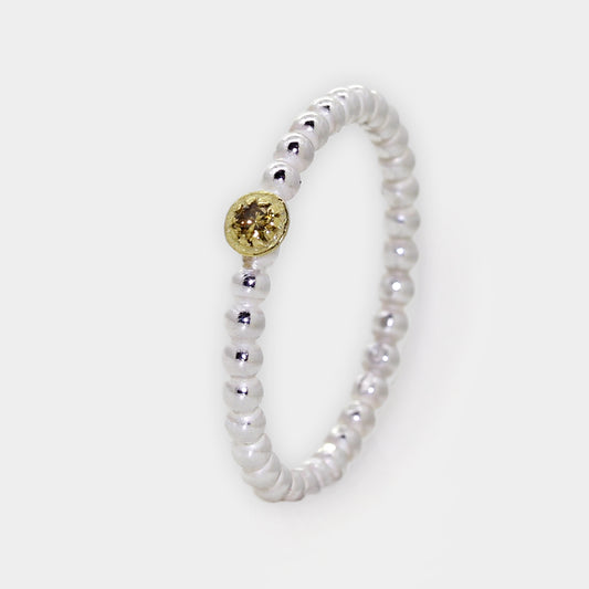 Kugelring mit Brillant