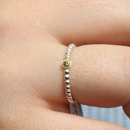 Kugelring mit Brillant