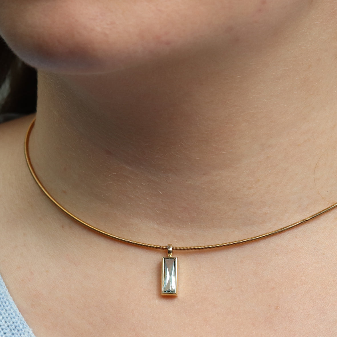 Anhänger Turmalin Rechteck