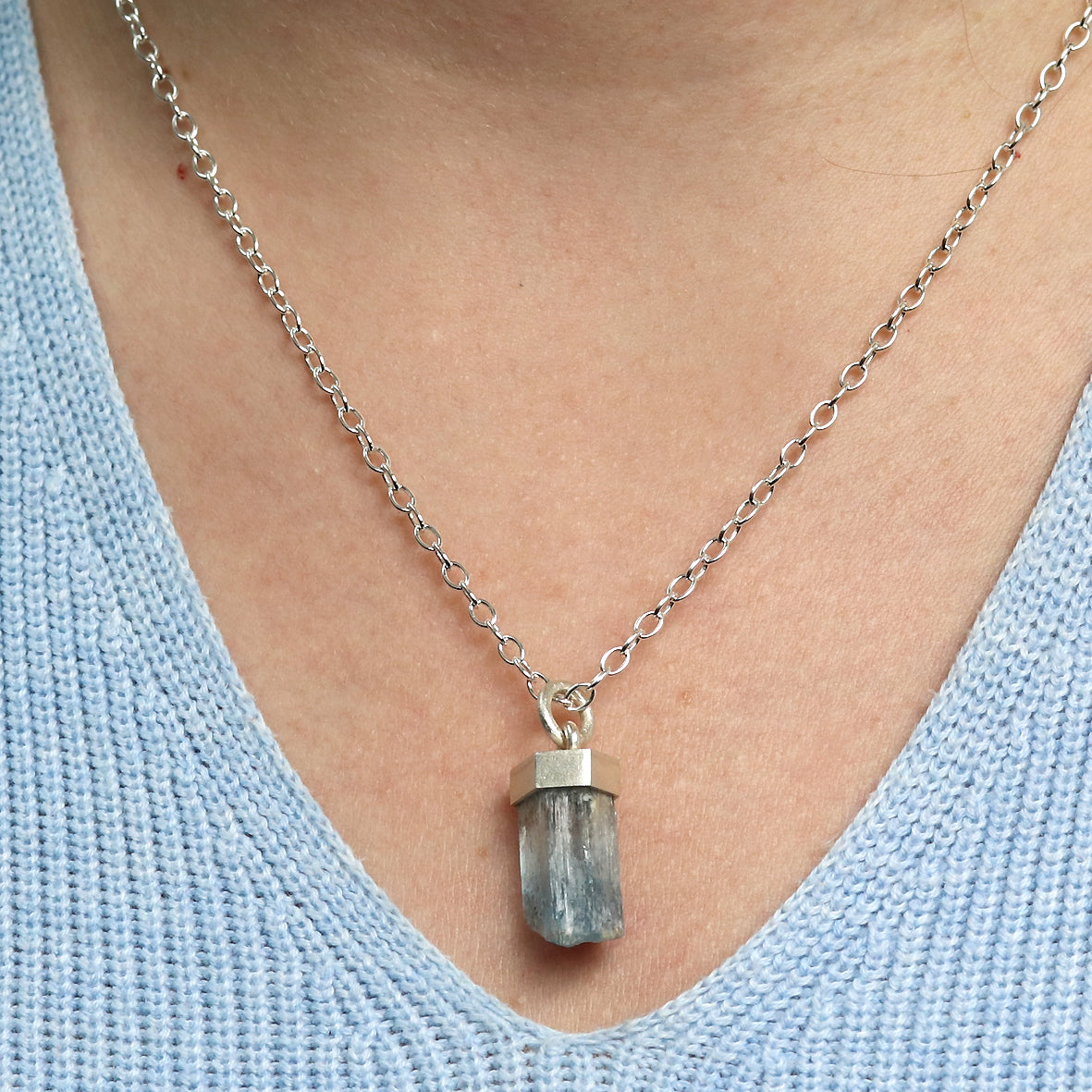 Anhänger Aquamarinkristall