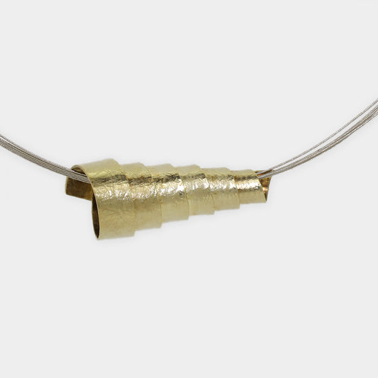 Anhänger Spirale mit Walzmuster