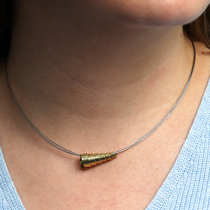 Anhänger Spirale mit Walzmuster