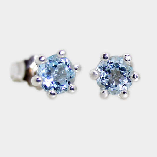 Blautopas Ohrstecker