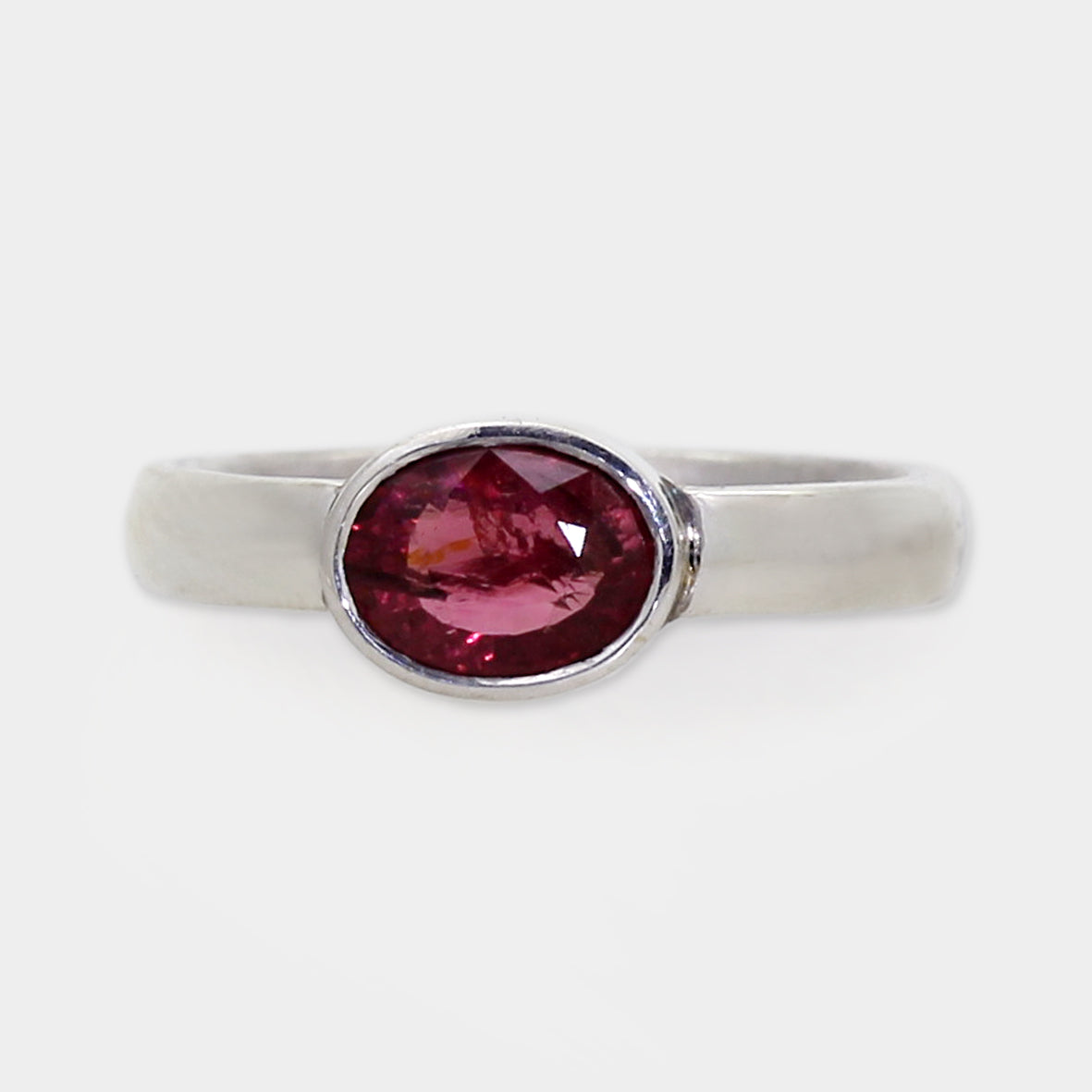Silberring mit pinken Turmalin