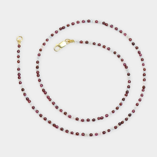 Granat-Bergkristall Kette