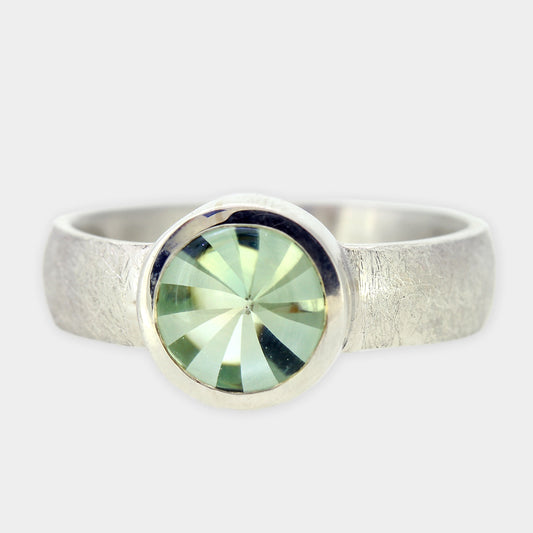 Mintquarz Ring Silber